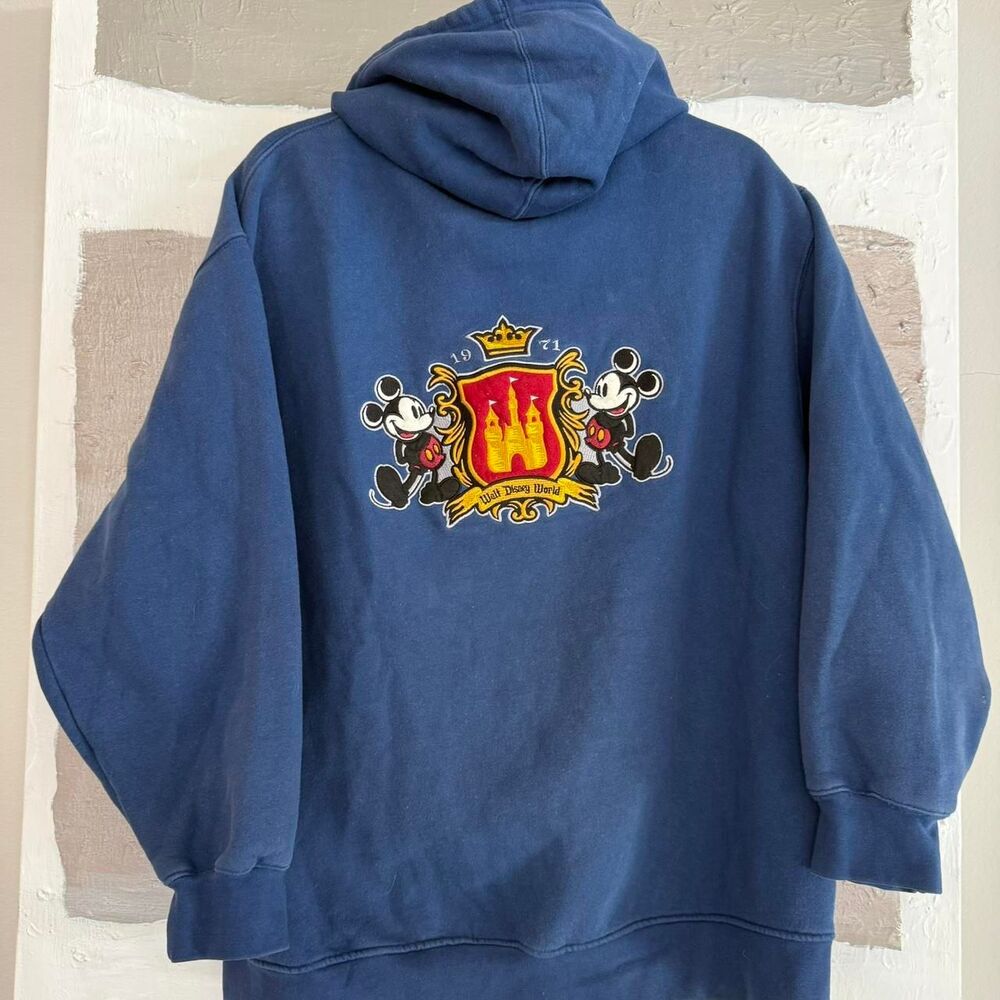 Disney embroidered Mickey Mouse full zip up Hoodie